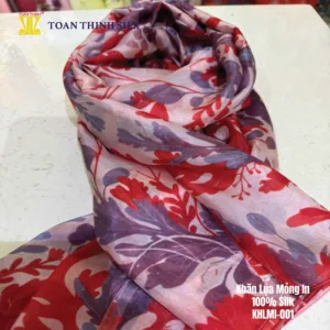 Lụa Tơ Tằm Toàn Thịnh, Toan Thinh Silk, Vietnam Silk | Khăn Lụa Mỏng In - Light Silk Digital Printed Scarf