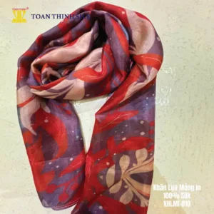 Lụa Tơ Tằm Toàn Thịnh, Toan Thinh Silk, Vietnam Silk | Khăn Lụa Mỏng In - Light Silk Digital Printed Scarf