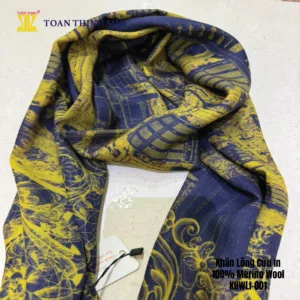 Lụa Tơ Tằm Toàn Thịnh, Toan Thinh Silk, Vietnam Silk|Khăn Lông Cừu In – Merino Wool Digital Printed Scarf