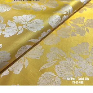 Lụa Tơ Tằm Toàn Thịnh, Toan Thinh Silk, Vietnam Silk | Lụa Hoa Lan - Orchid Pattern Twist Silk